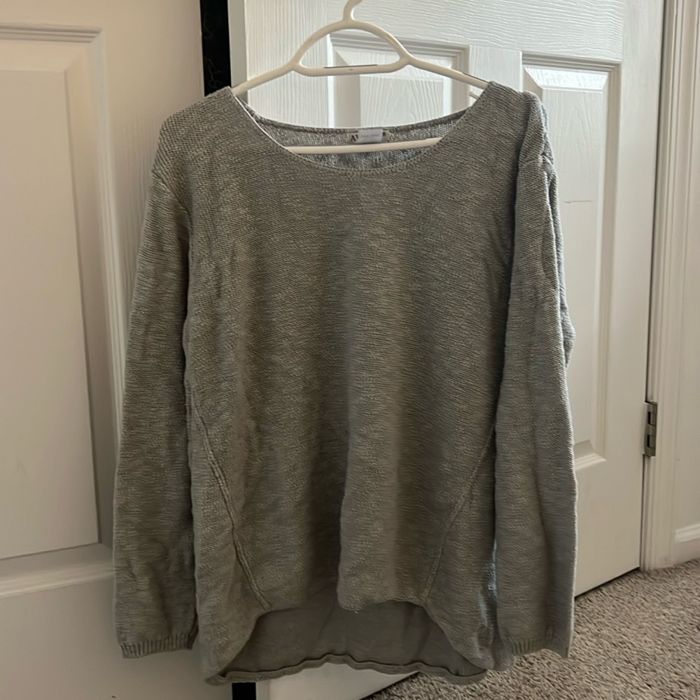 Avalin One Size Cotton Sweater Light Grey